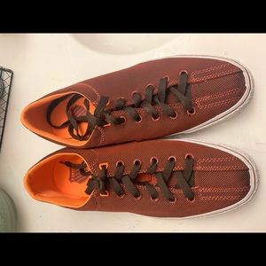 K Swiss orange and brown